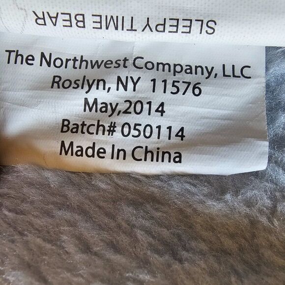 Northwest POLAR BEAR Sleepy Time Bear Plush Throw Blanket COLLIN BOGLE 49 x 59 - Picture 4 of 8